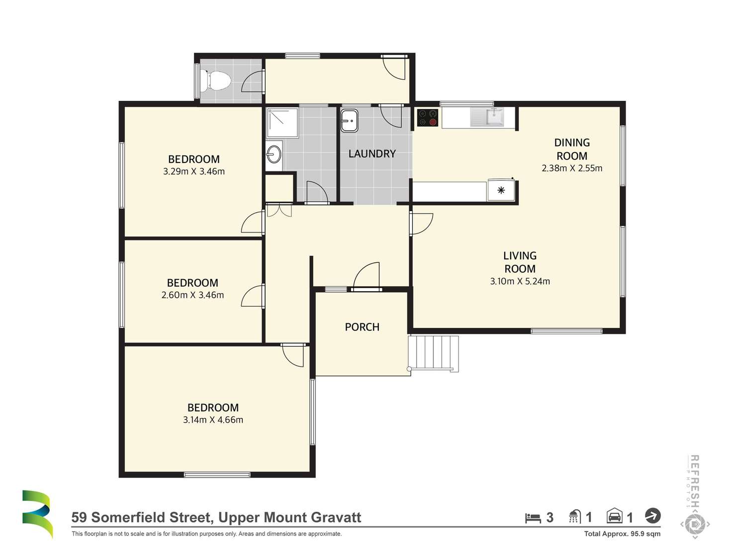 Floorplan of Homely house listing, 59 Somerfield Street, Upper Mount Gravatt QLD 4122