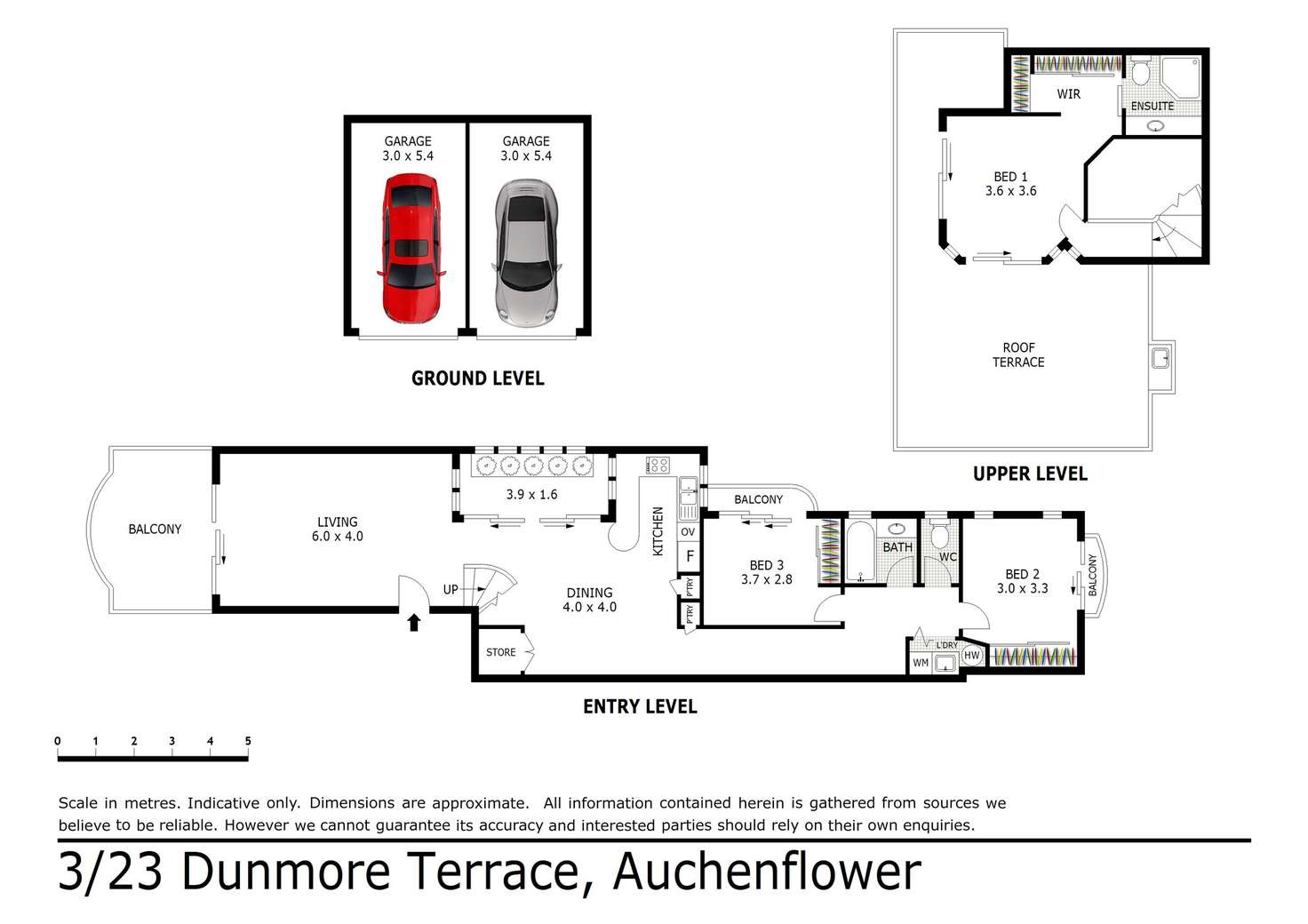 Floorplan of Homely unit listing, 3/23 Dunmore Terrace, Auchenflower QLD 4066