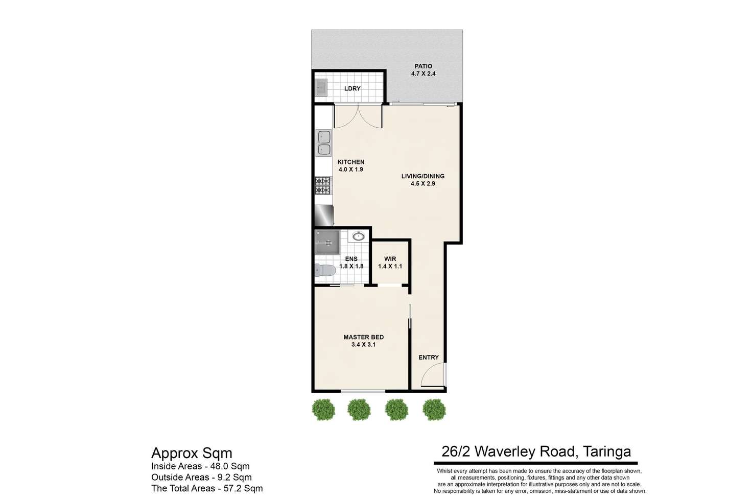 Floorplan of Homely apartment listing, 26/2 Waverley Road, Taringa QLD 4068