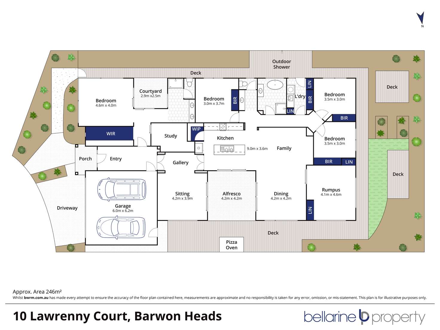 Floorplan of Homely house listing, 10 Lawrenny Court, Barwon Heads VIC 3227