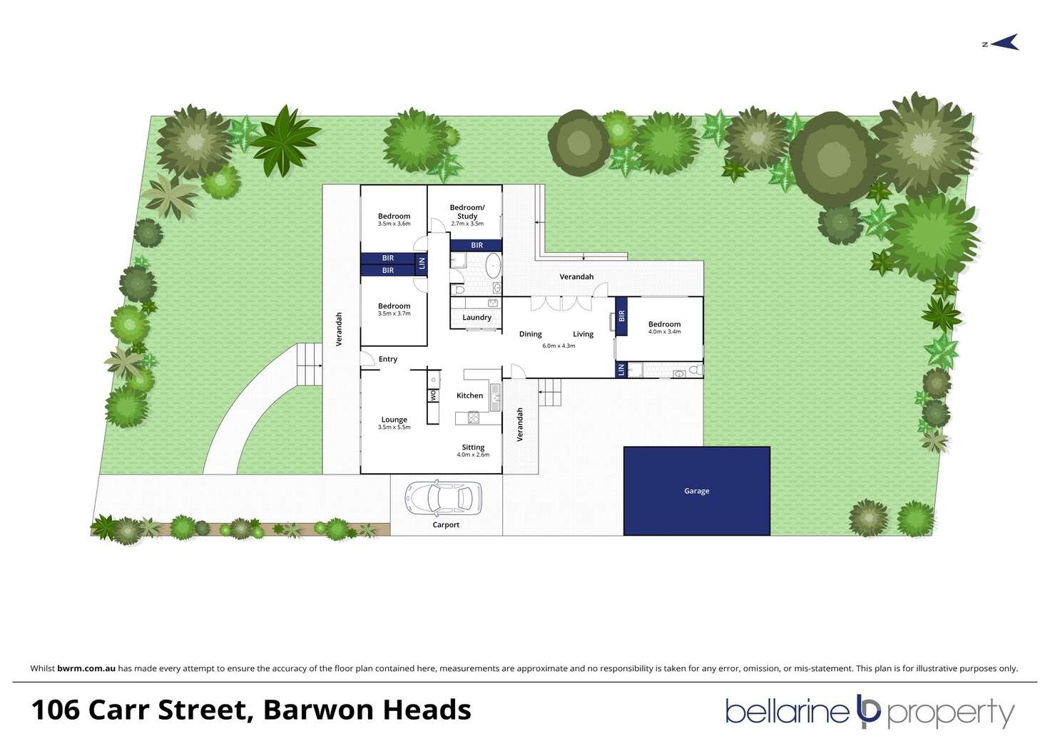 Floorplan of Homely house listing, 106 Carr Street, Barwon Heads VIC 3227