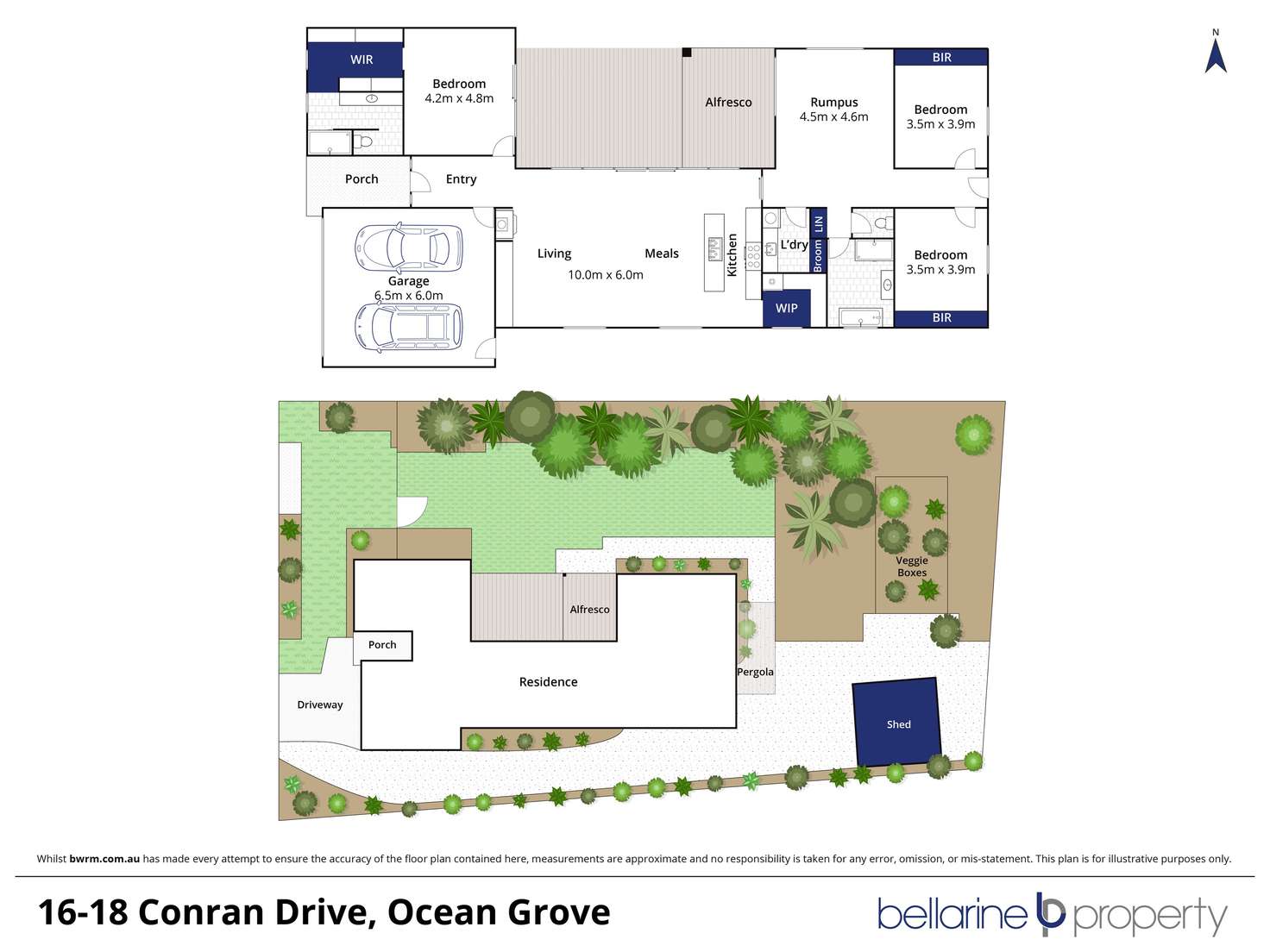 Floorplan of Homely house listing, 16-18 Conran Drive, Ocean Grove VIC 3226