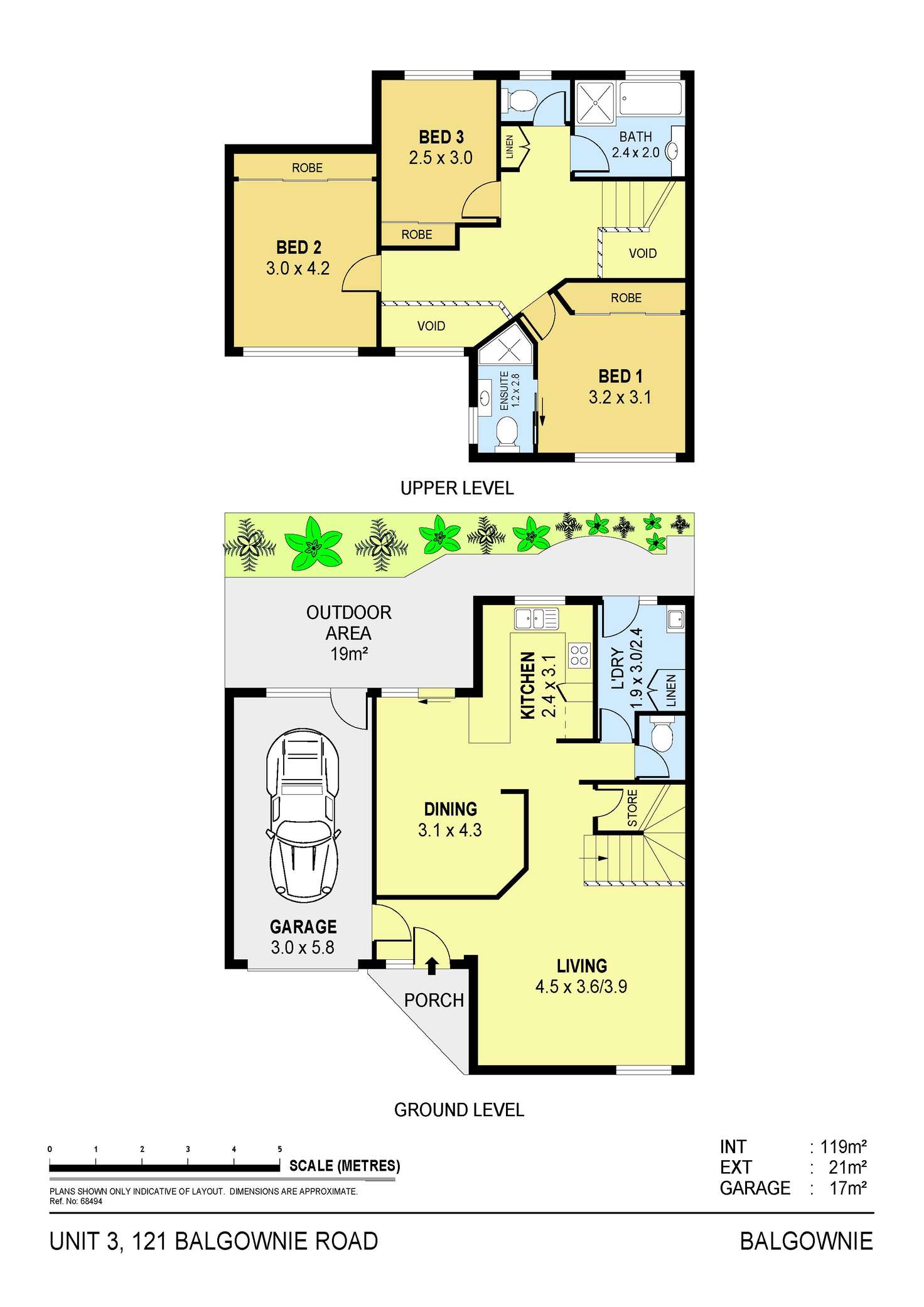 Floorplan of Homely townhouse listing, 3/121 Balgownie Road, Balgownie NSW 2519