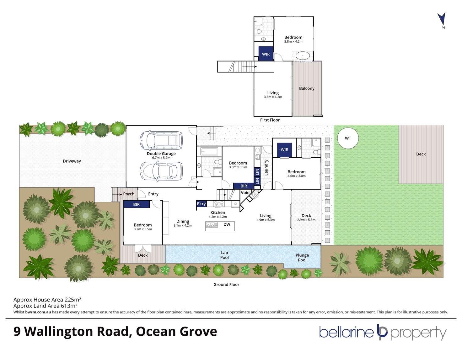 Floorplan of Homely house listing, 9 Wallington Road, Ocean Grove VIC 3226