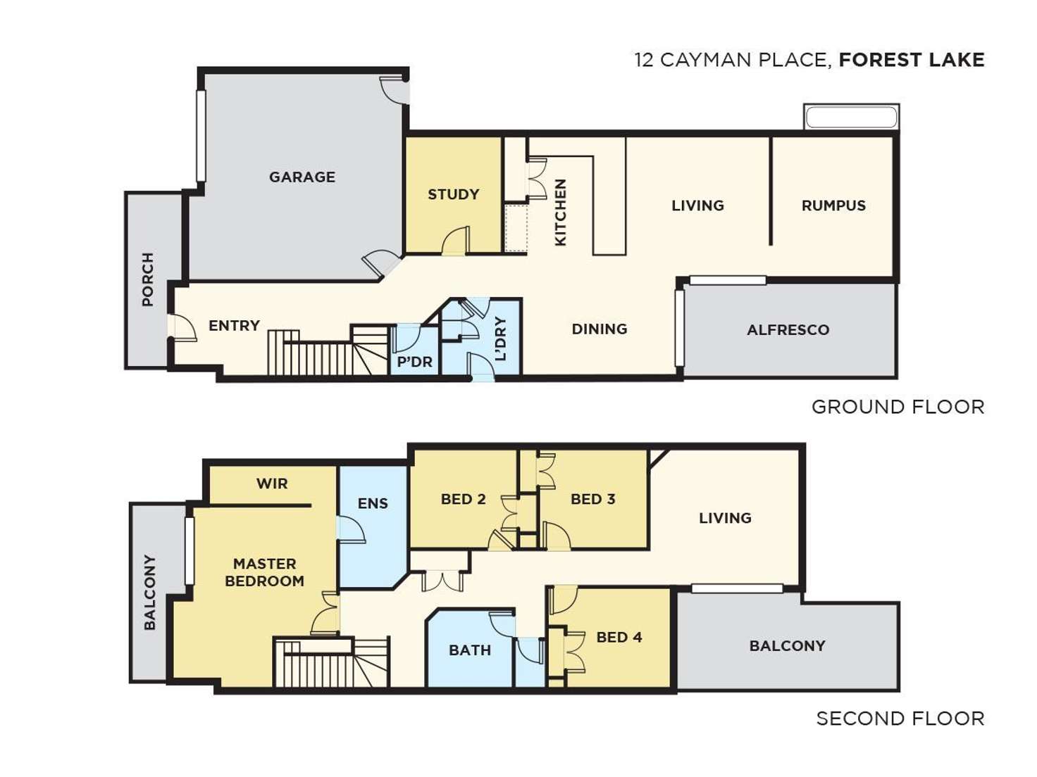 Floorplan of Homely house listing, 12 Cayman Pl, Forest Lake QLD 4078