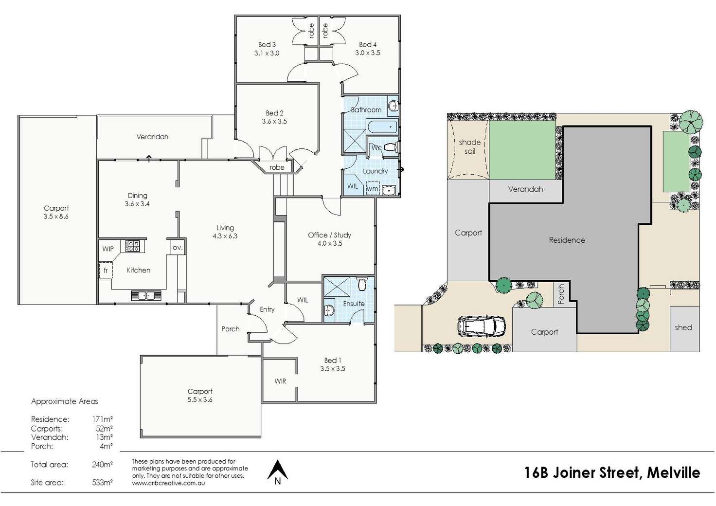 Floorplan of Homely house listing, 16b Joiner Street, Melville WA 6156