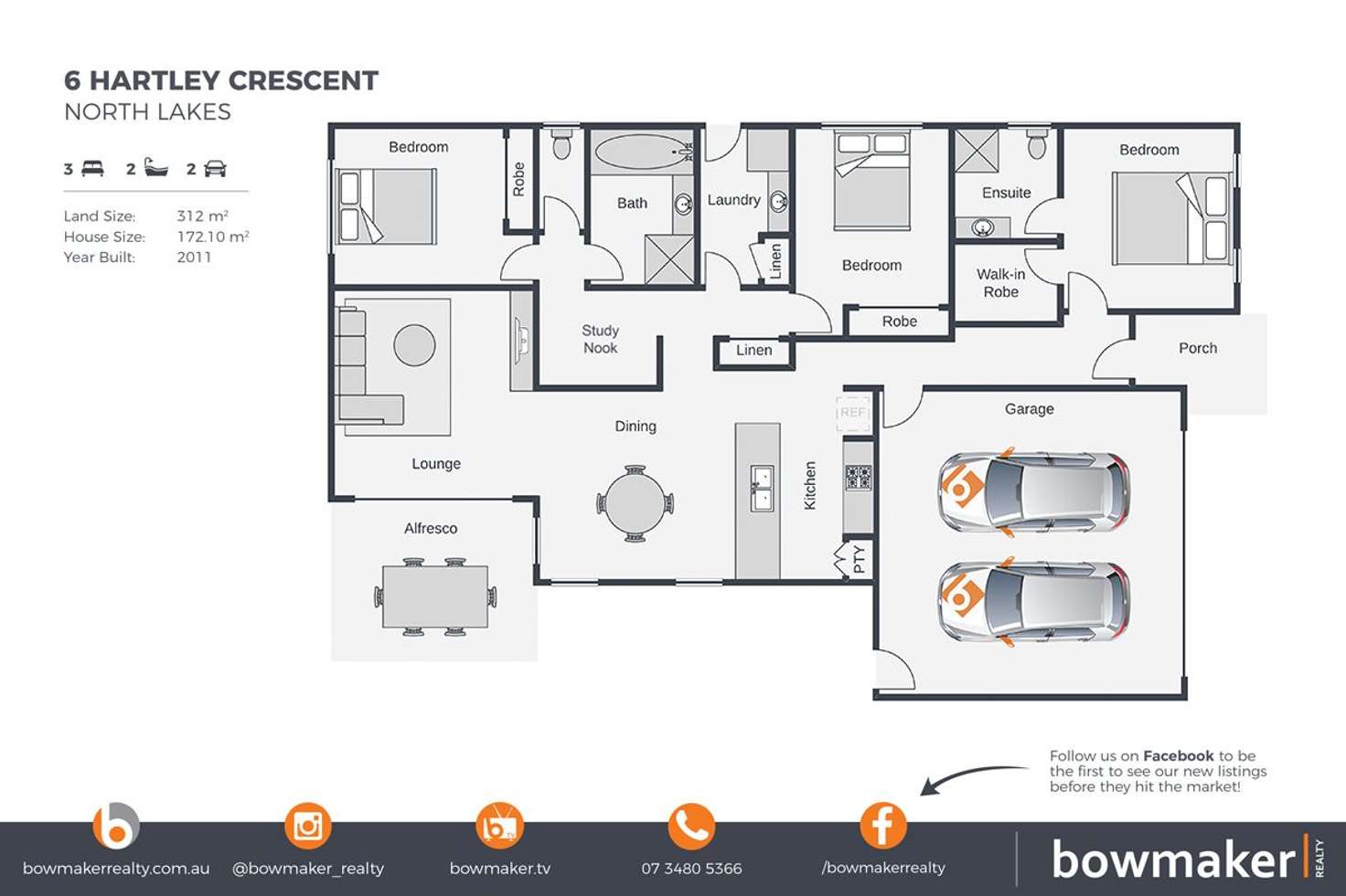 Floorplan of Homely house listing, 6 Hartley Crescent, North Lakes QLD 4509