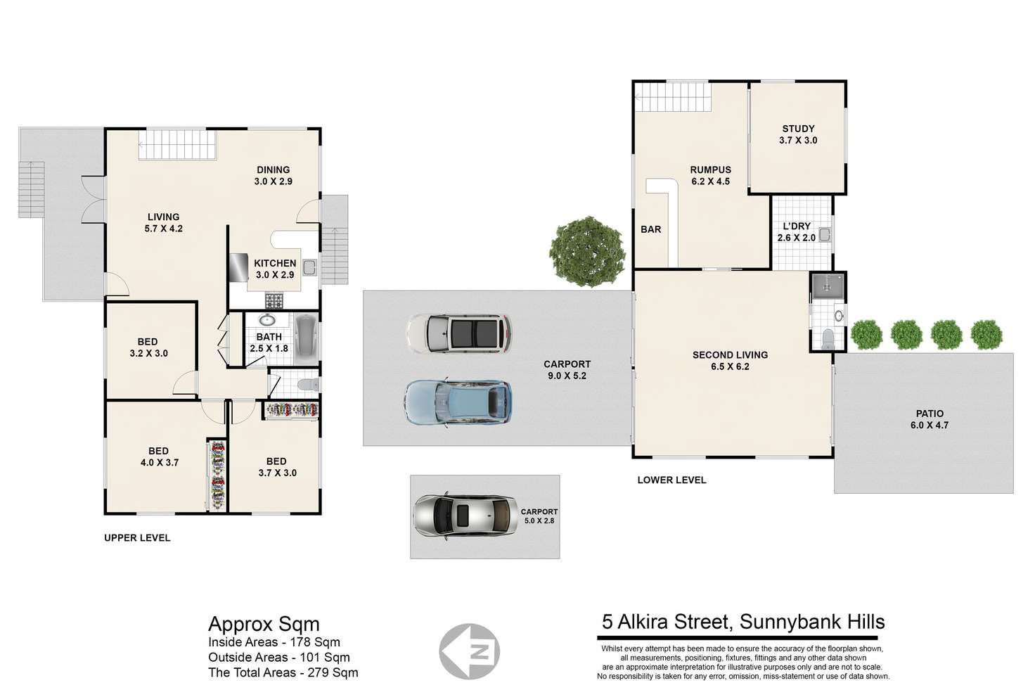 Floorplan of Homely house listing, 5 Alkira Street, Sunnybank Hills QLD 4109