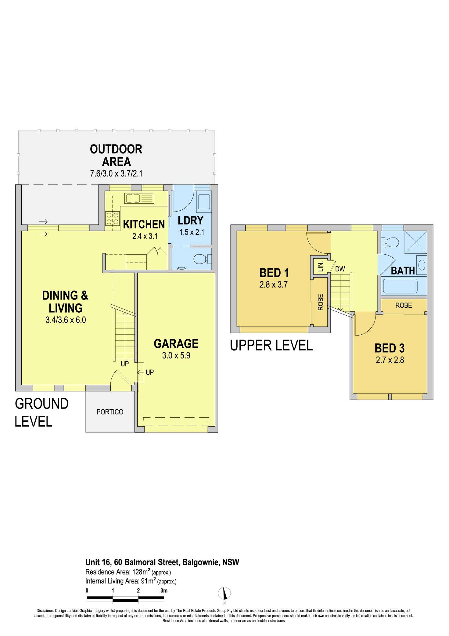 Floorplan of Homely townhouse listing, 16/60-62 Balmoral Street, Balgownie NSW 2519