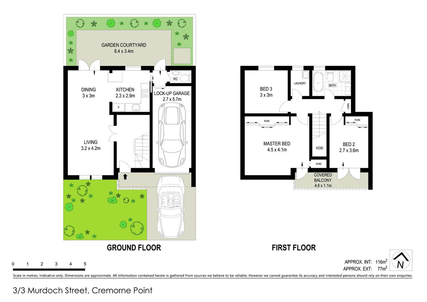 Floorplan of Homely apartment listing, 3/3 Murdoch Street, Cremorne NSW 2090