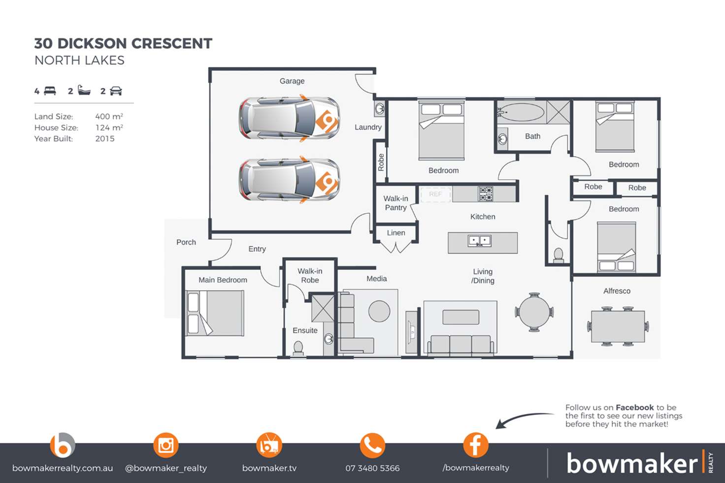 Floorplan of Homely house listing, 30 Dickson Crescent, North Lakes QLD 4509