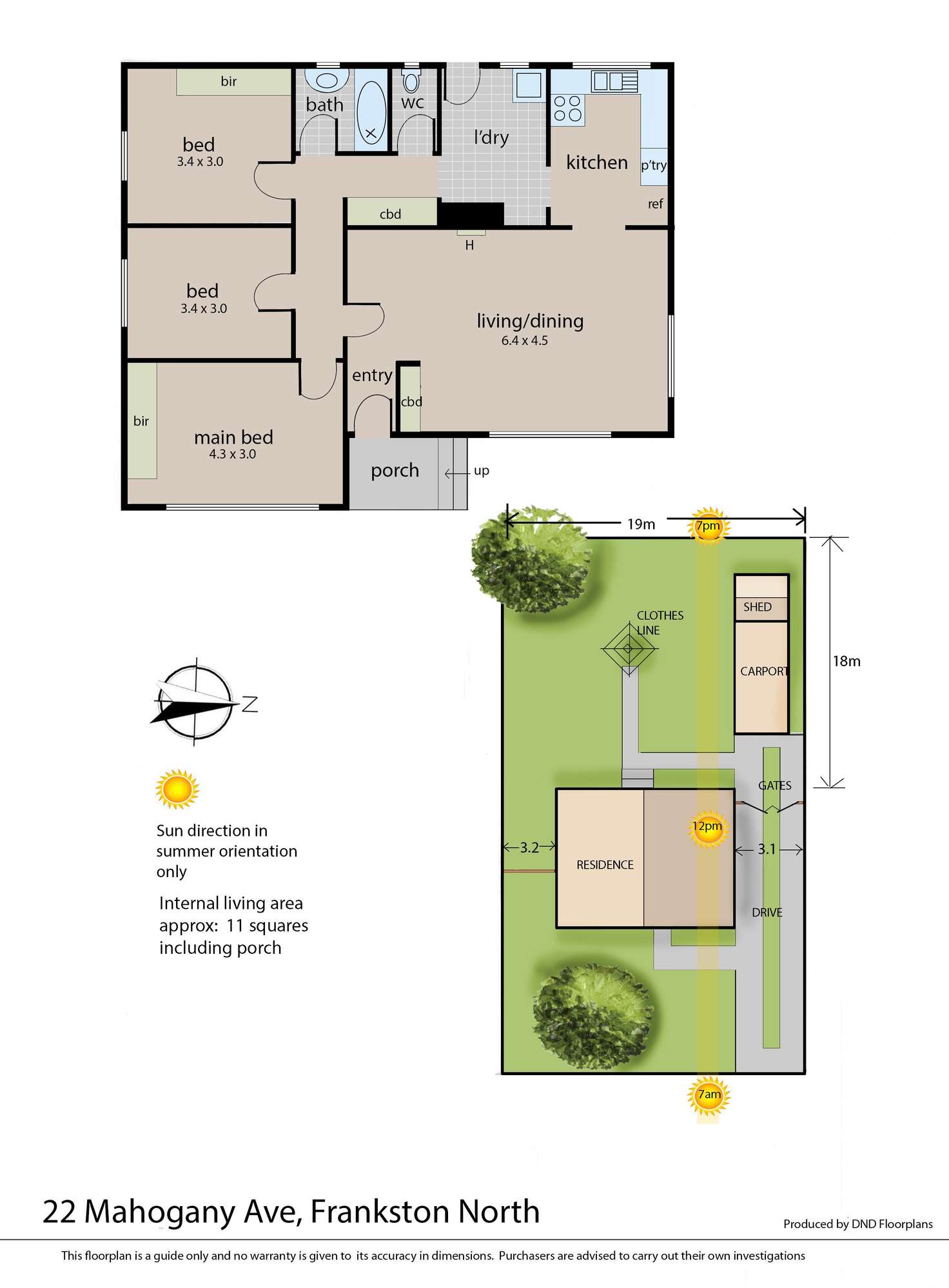 Floorplan of Homely house listing, 22 Mahogany Avenue, Frankston North VIC 3200