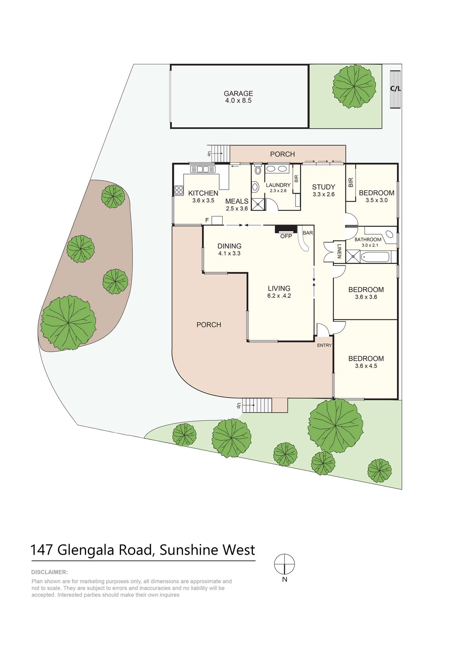 Floorplan of Homely house listing, 147 Glengala Road, Sunshine West VIC 3020