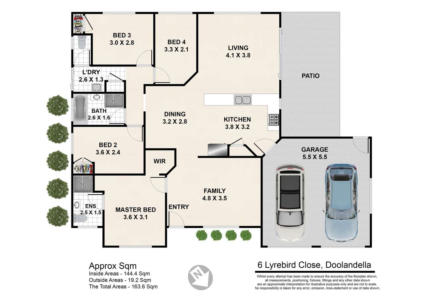 Floorplan of Homely house listing, 6 Lyrebird close, Doolandella QLD 4077