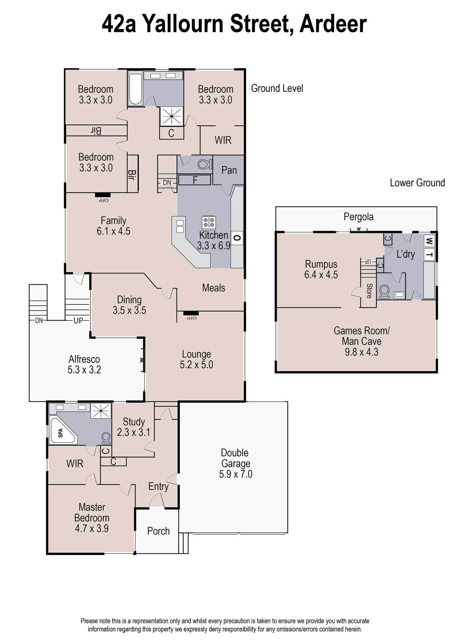 Floorplan of Homely house listing, 42A Yallourn Street, Ardeer VIC 3022