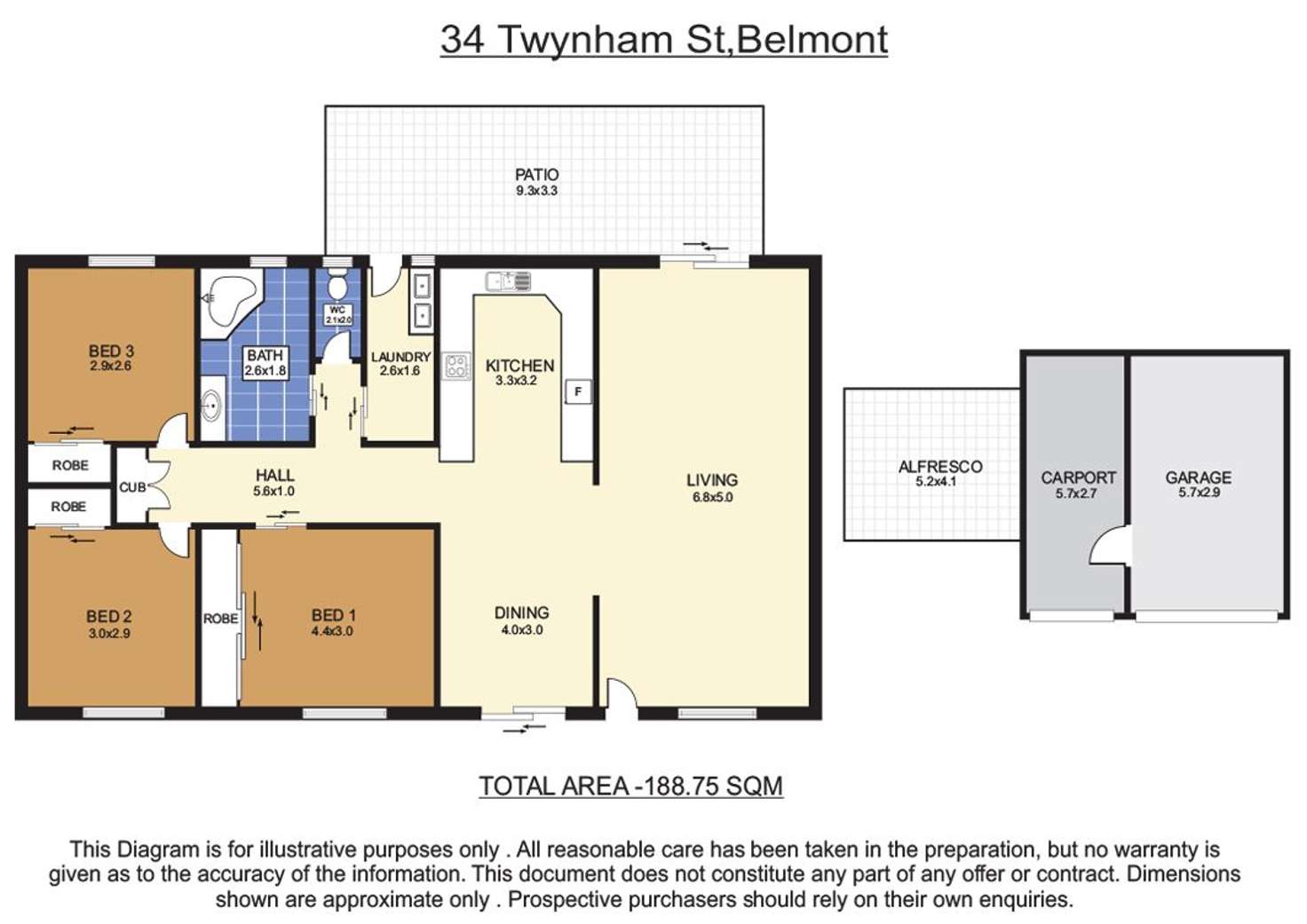 Floorplan of Homely house listing, 34 Twynam Street, Belmont QLD 4153