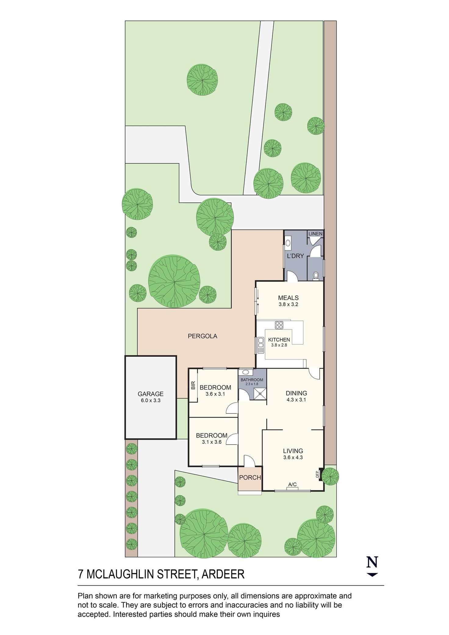 Floorplan of Homely house listing, 7 McLaughlin Street, Ardeer VIC 3022