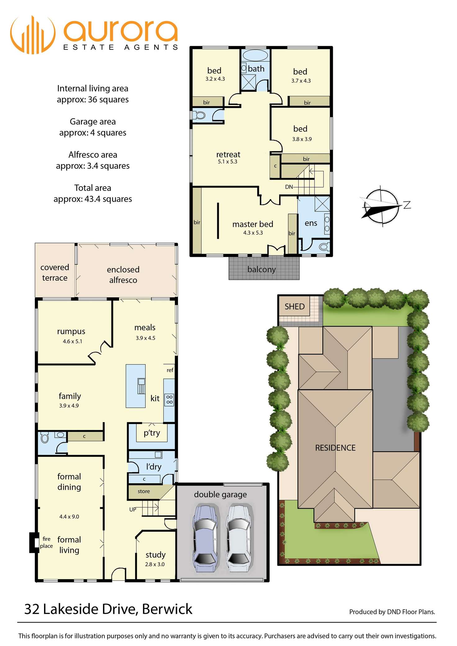 Floorplan of Homely house listing, 32 Lakeside Drive, Berwick VIC 3806