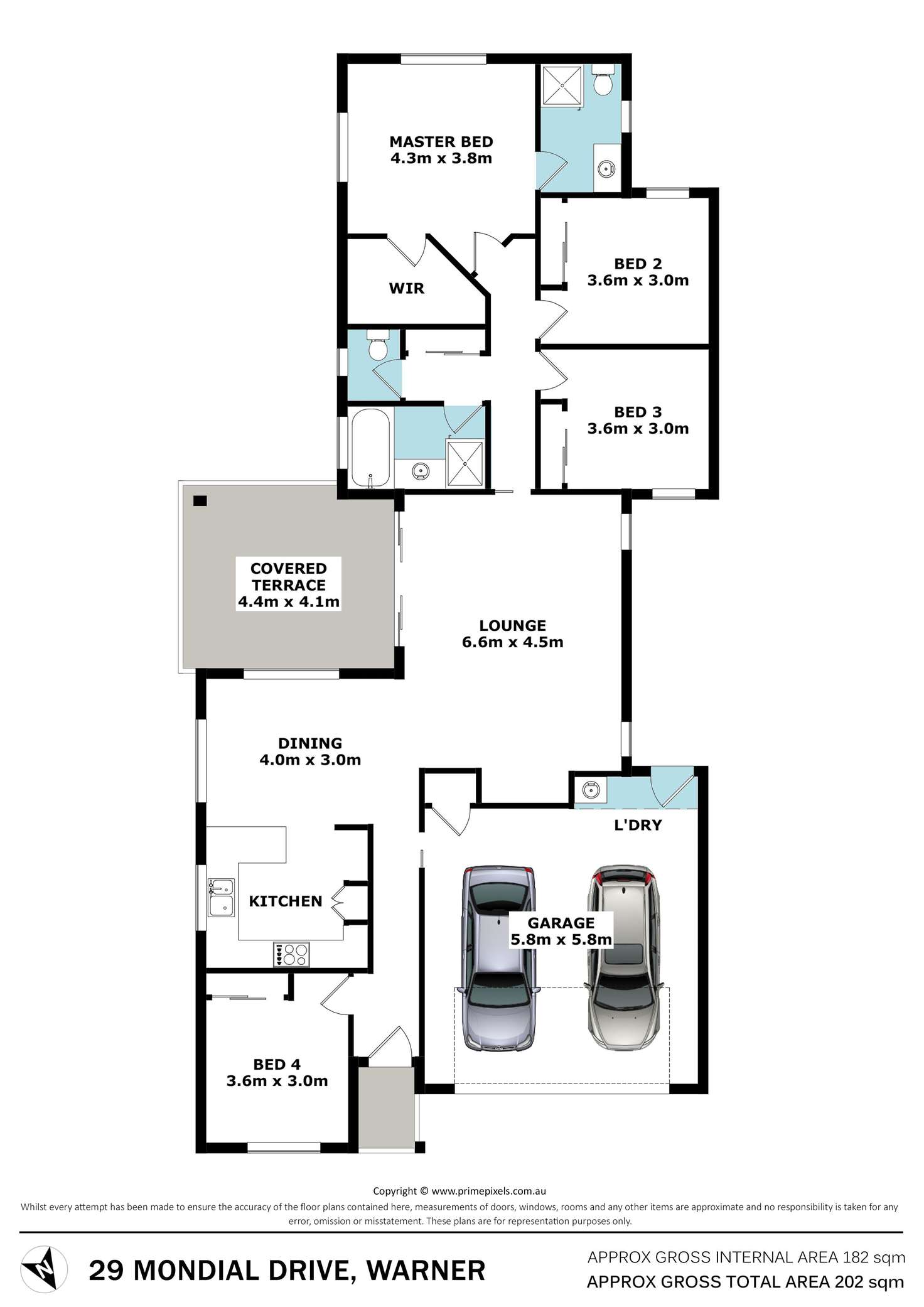 Floorplan of Homely house listing, 29 Mondial Drive, Warner QLD 4500