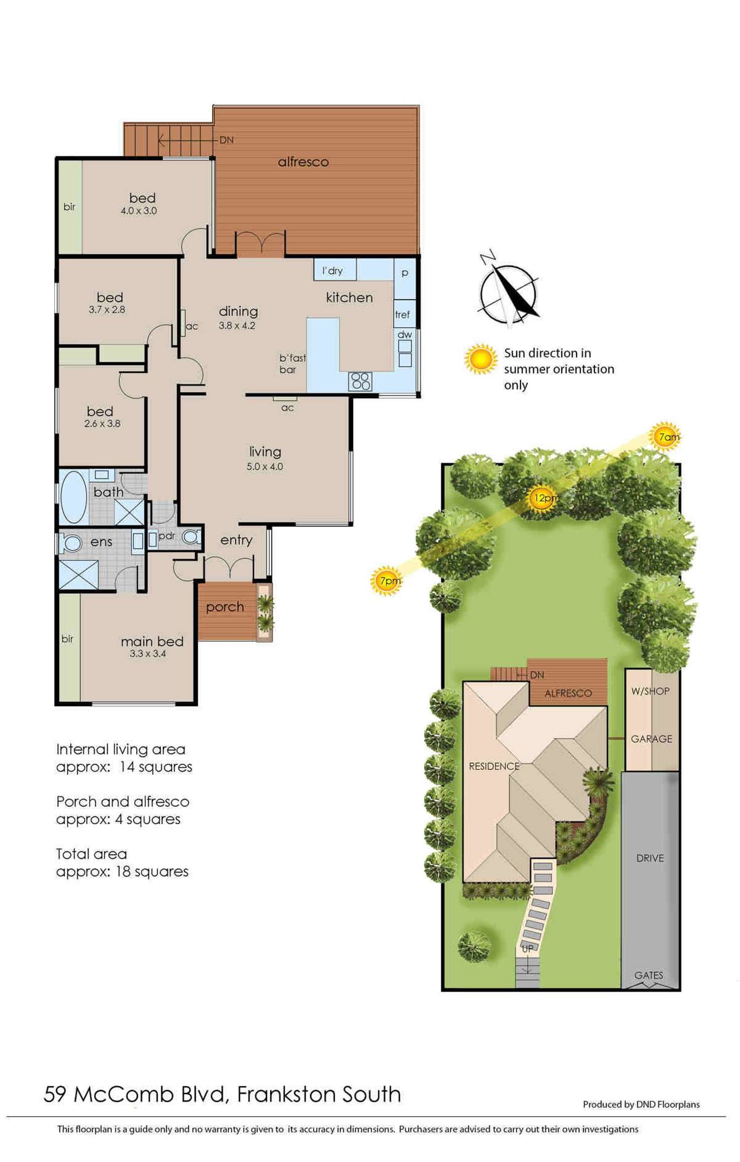 Floorplan of Homely house listing, 59 Mccomb Boulevard, Frankston South VIC 3199