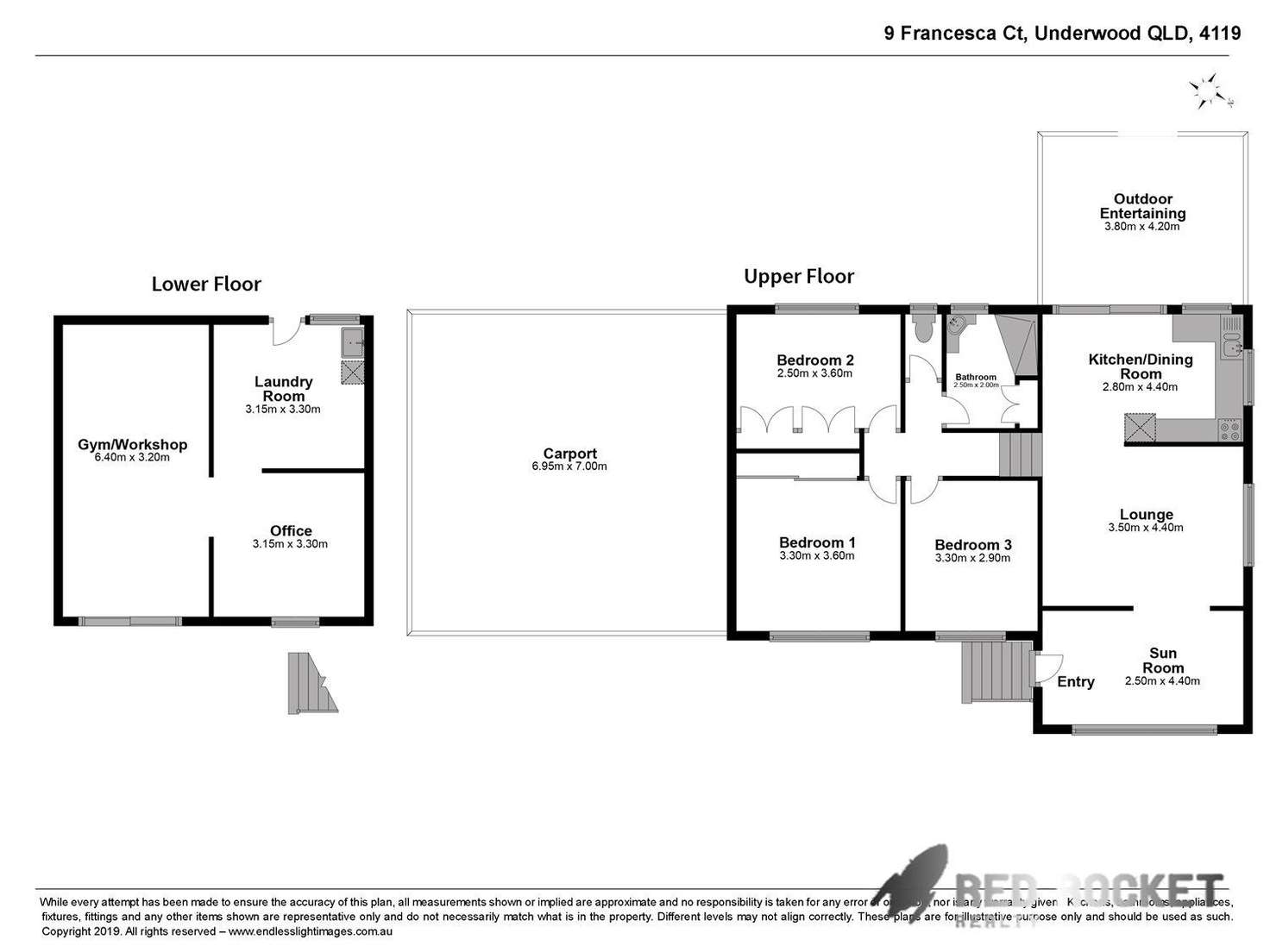 Floorplan of Homely house listing, 9 Francesca Court, Underwood QLD 4119