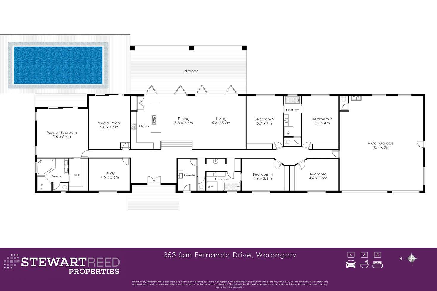 Floorplan of Homely house listing, 353 San Fernando Drive, Worongary QLD 4213
