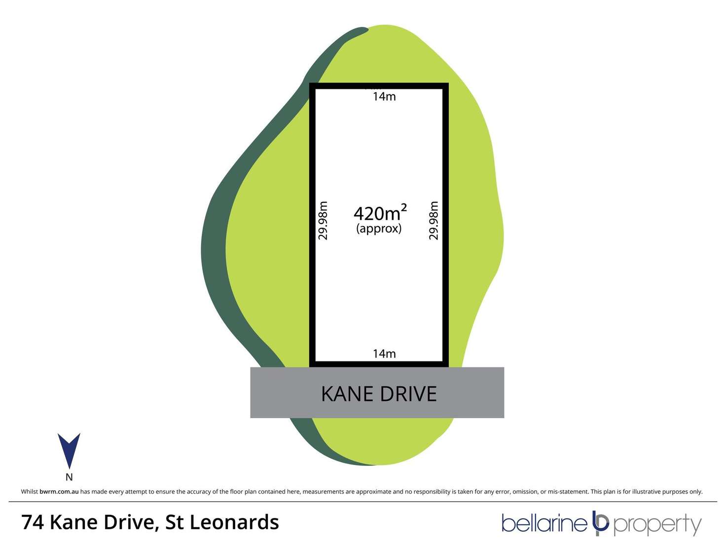 Floorplan of Homely residentialLand listing, 74 Kane Drive, St Leonards VIC 3223