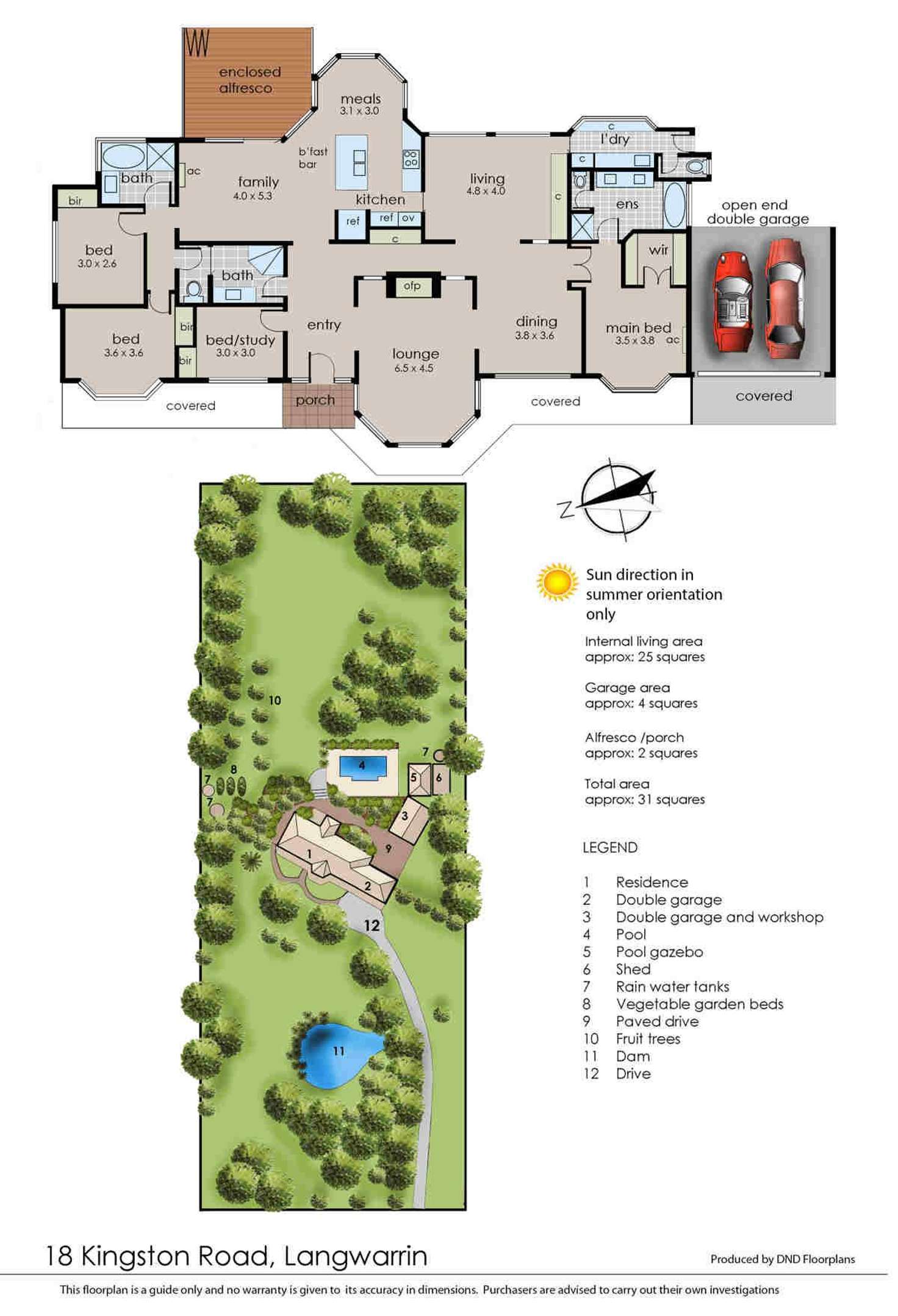 Floorplan of Homely acreageSemiRural listing, 18 Kingston Road, Langwarrin VIC 3910