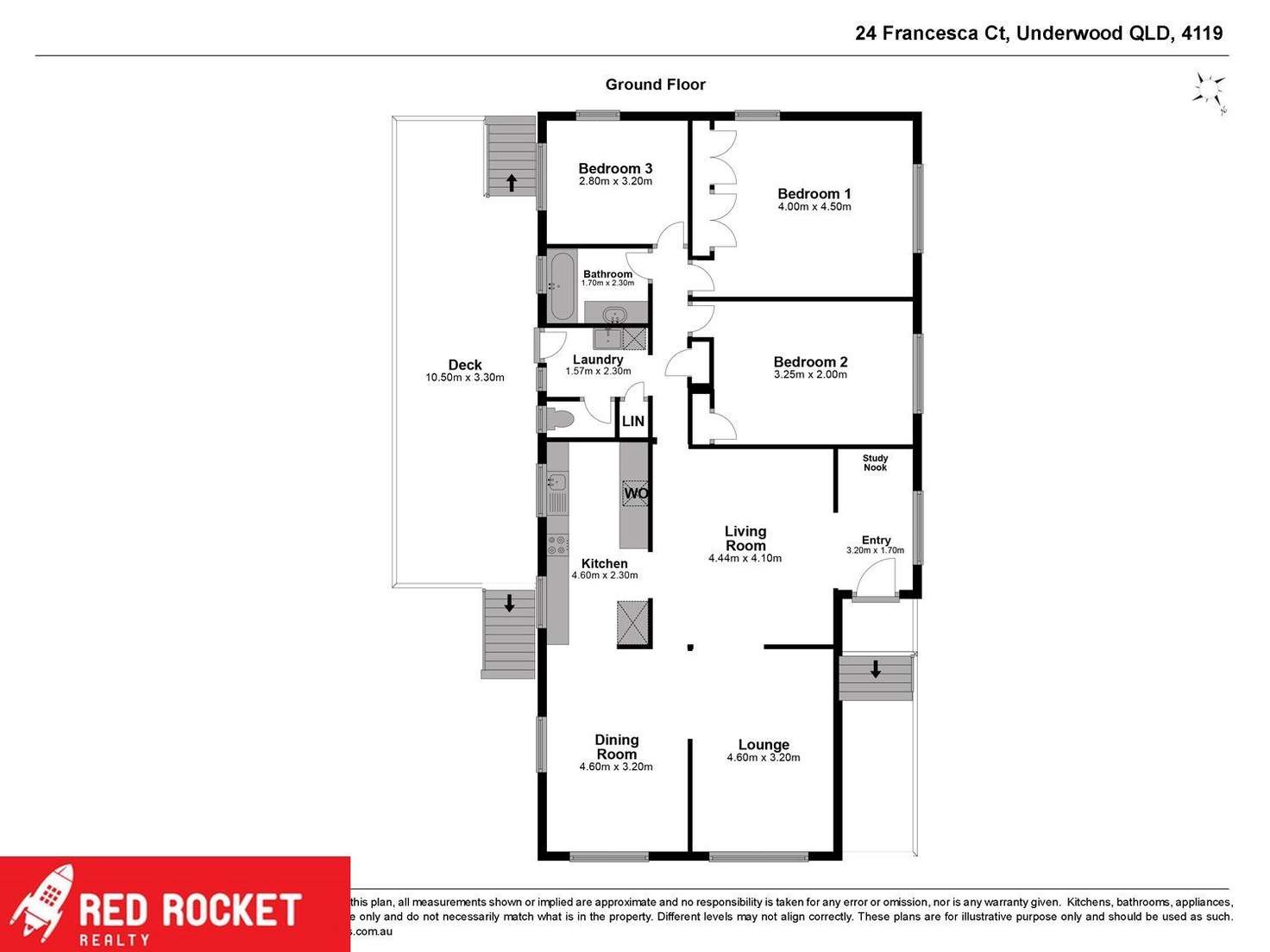 Floorplan of Homely house listing, 24 Francesca Ct, Underwood QLD 4119