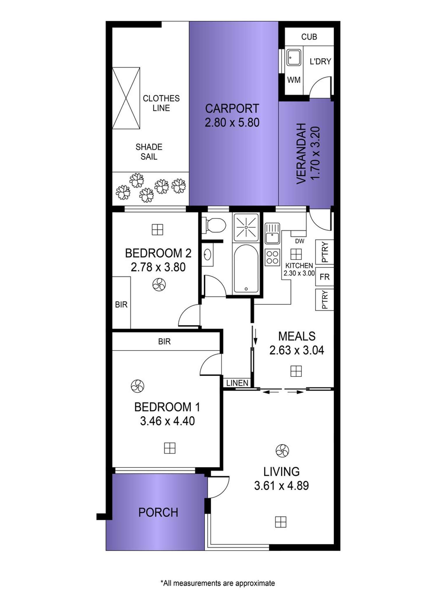 Floorplan of Homely unit listing, 4/69 Galway Avenue, Broadview SA 5083