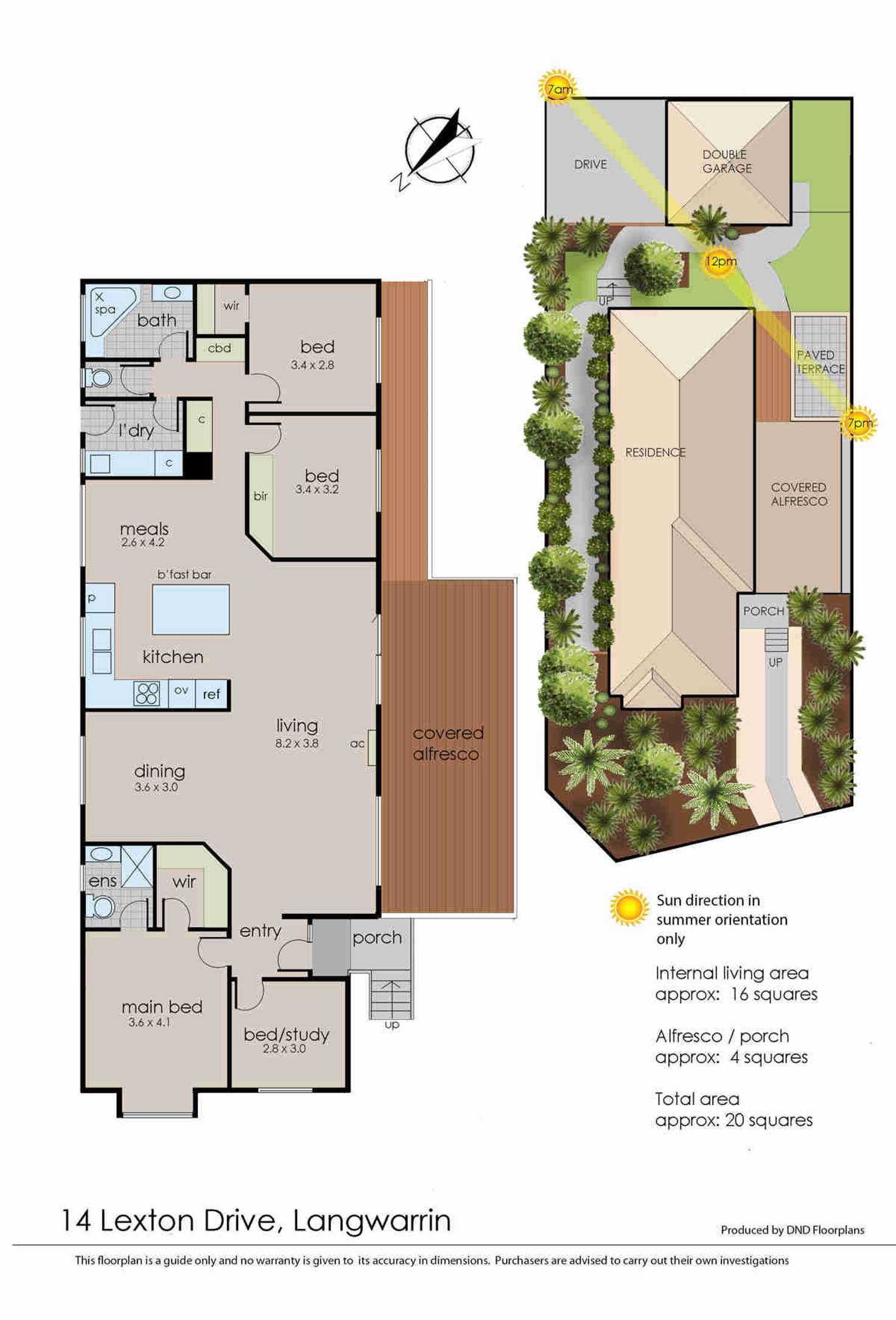 Floorplan of Homely house listing, 14 Lexton Drive, Langwarrin VIC 3910