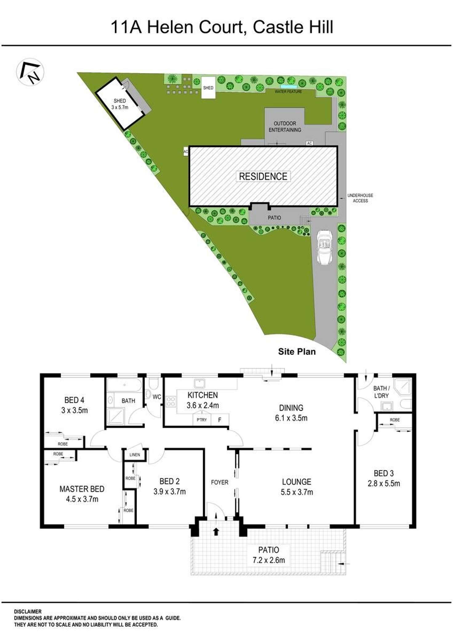 Floorplan of Homely house listing, 11A Helen Court, Castle Hill NSW 2154