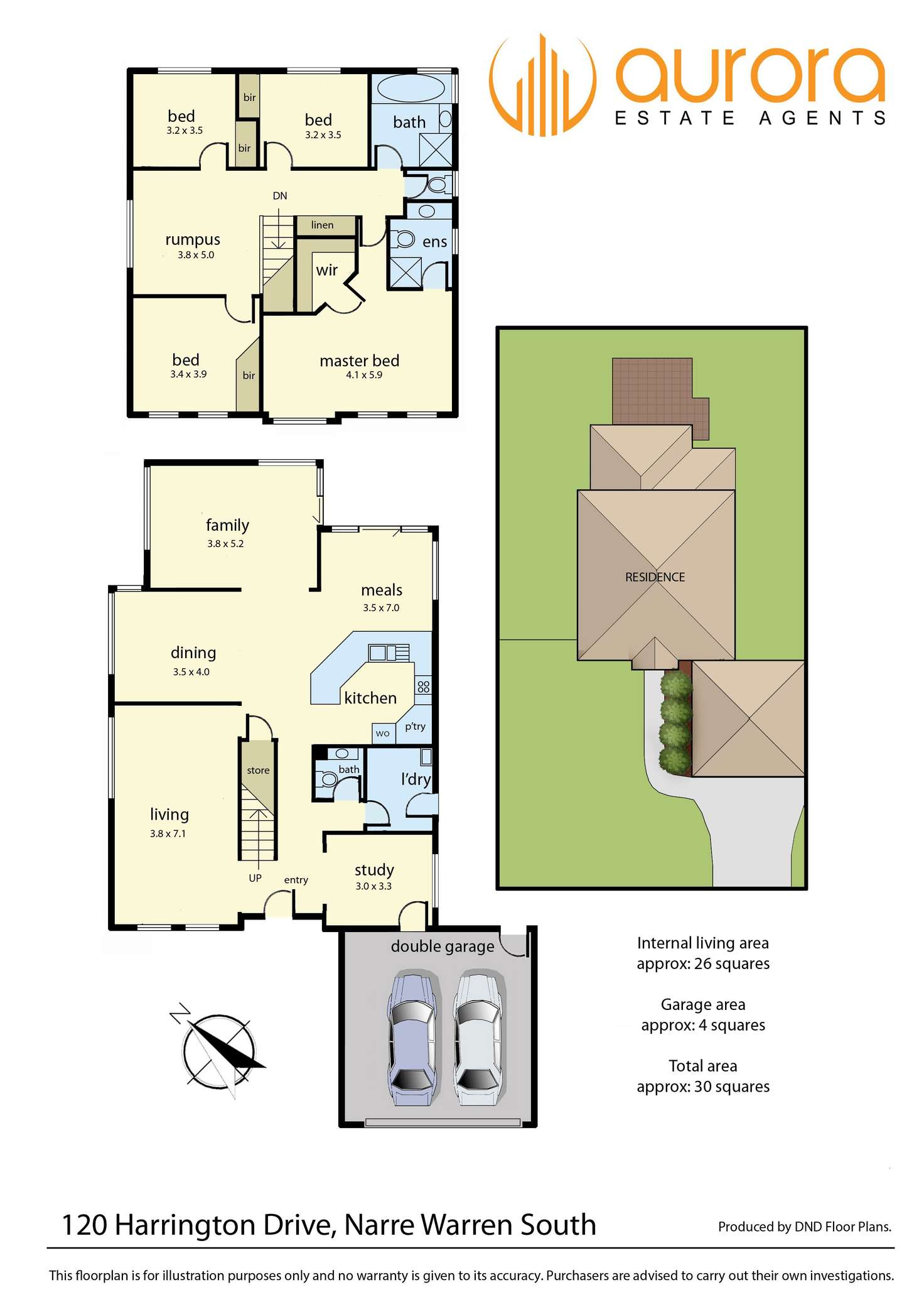 Floorplan of Homely house listing, 120 Harrington Drive, Narre Warren South VIC 3805