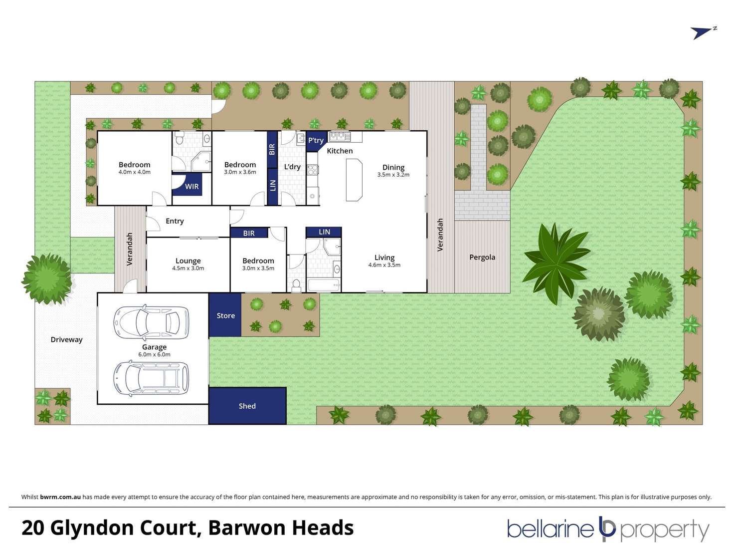 Floorplan of Homely house listing, 20 Glyndon Court, Barwon Heads VIC 3227