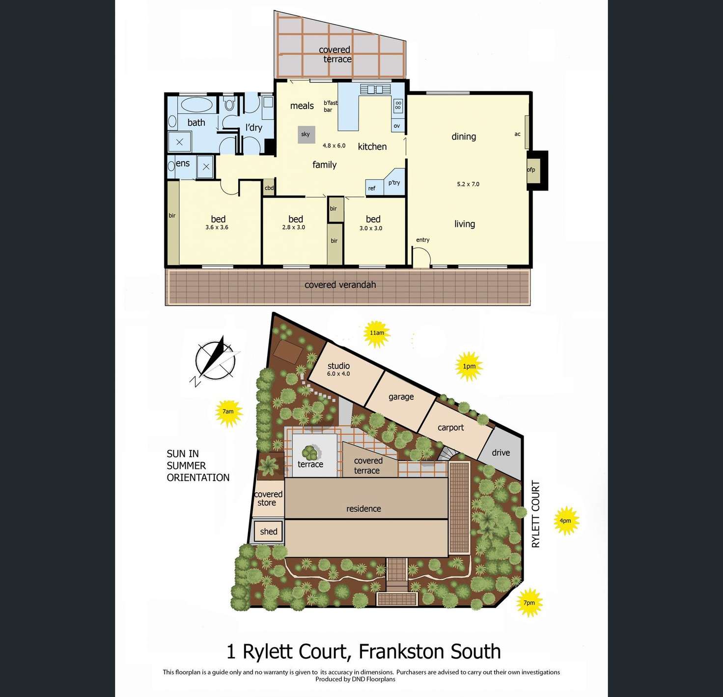 Floorplan of Homely house listing, 1 Rylett Court, Frankston South VIC 3199