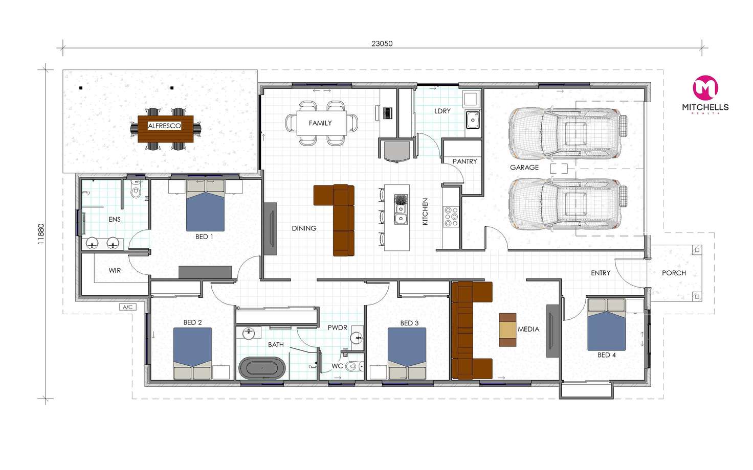 Floorplan of Homely house listing, 46 Ronaldo Way, Urangan QLD 4655