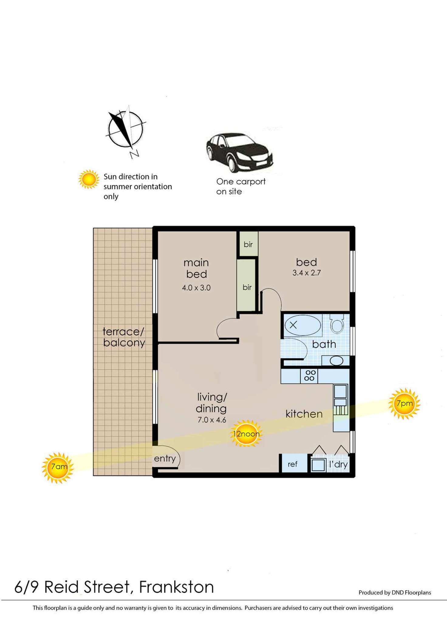 Floorplan of Homely unit listing, 6/9 Reid Street, Frankston VIC 3199