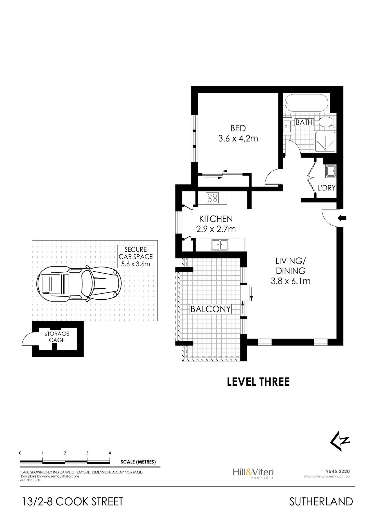 Floorplan of Homely apartment listing, 13/2-8 Cook Street, Sutherland NSW 2232
