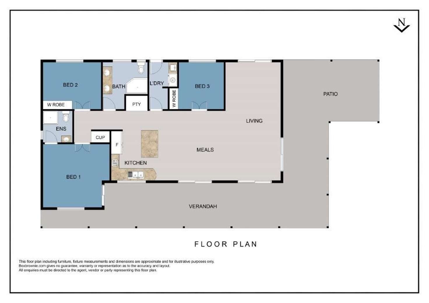 Floorplan of Homely acreageSemiRural listing, 195 Old Palmwoods Rd, Palmwoods QLD 4555