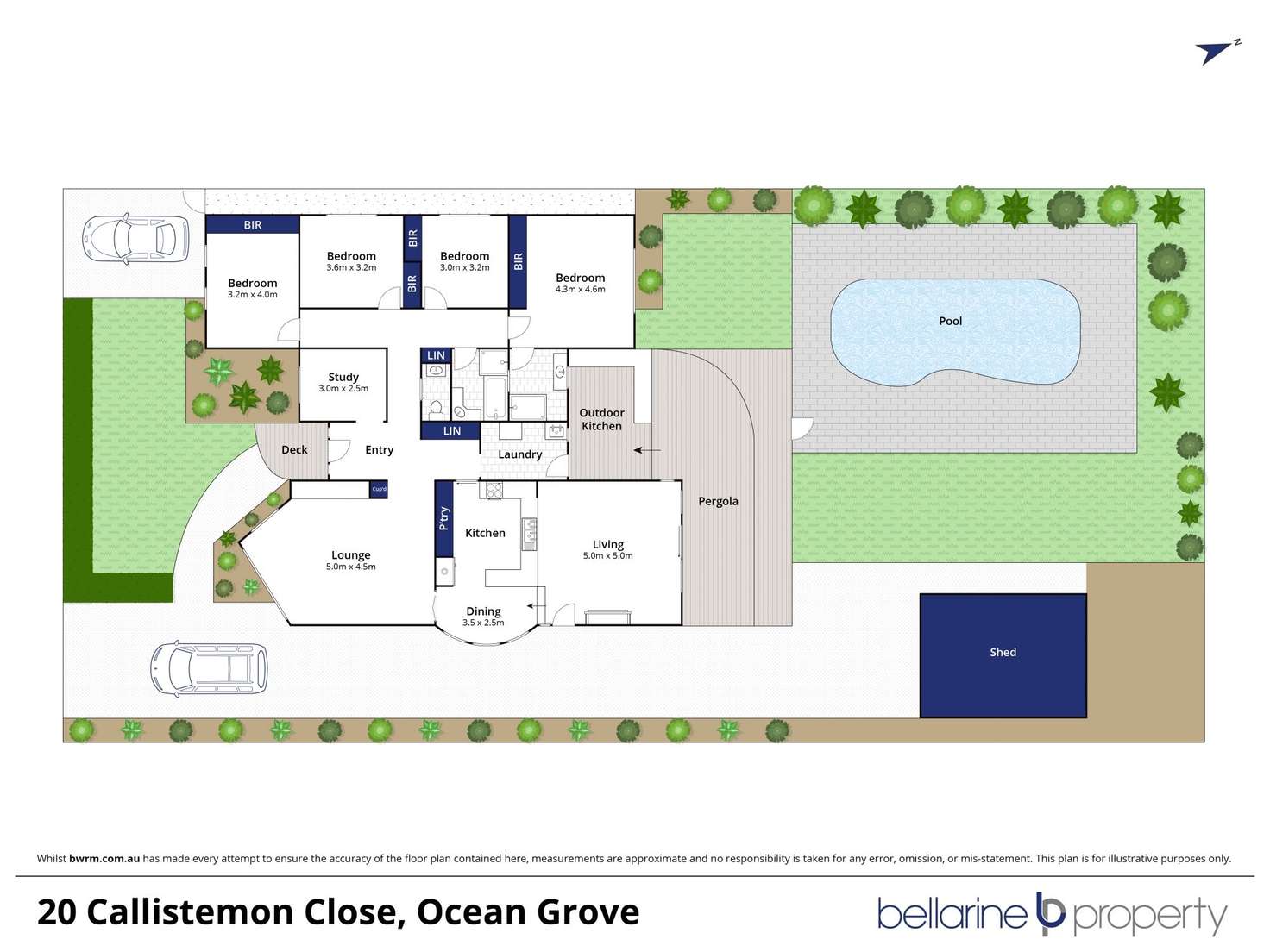 Floorplan of Homely house listing, 20 Callistemon Court, Ocean Grove VIC 3226