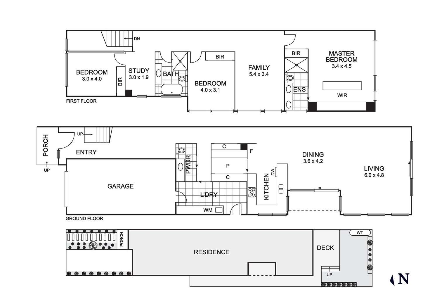 Floorplan of Homely townhouse listing, 39a Roberts Street, Keilor East VIC 3033
