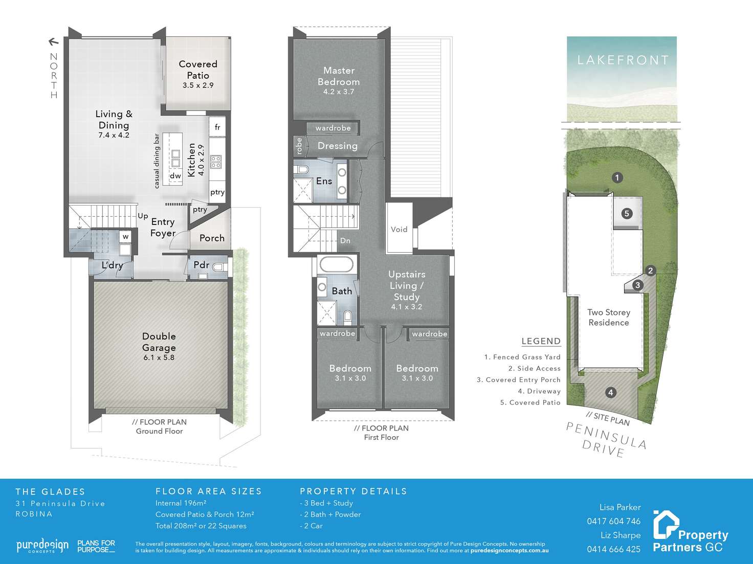 Floorplan of Homely townhouse listing, 31 Peninsula Drive, Robina QLD 4226