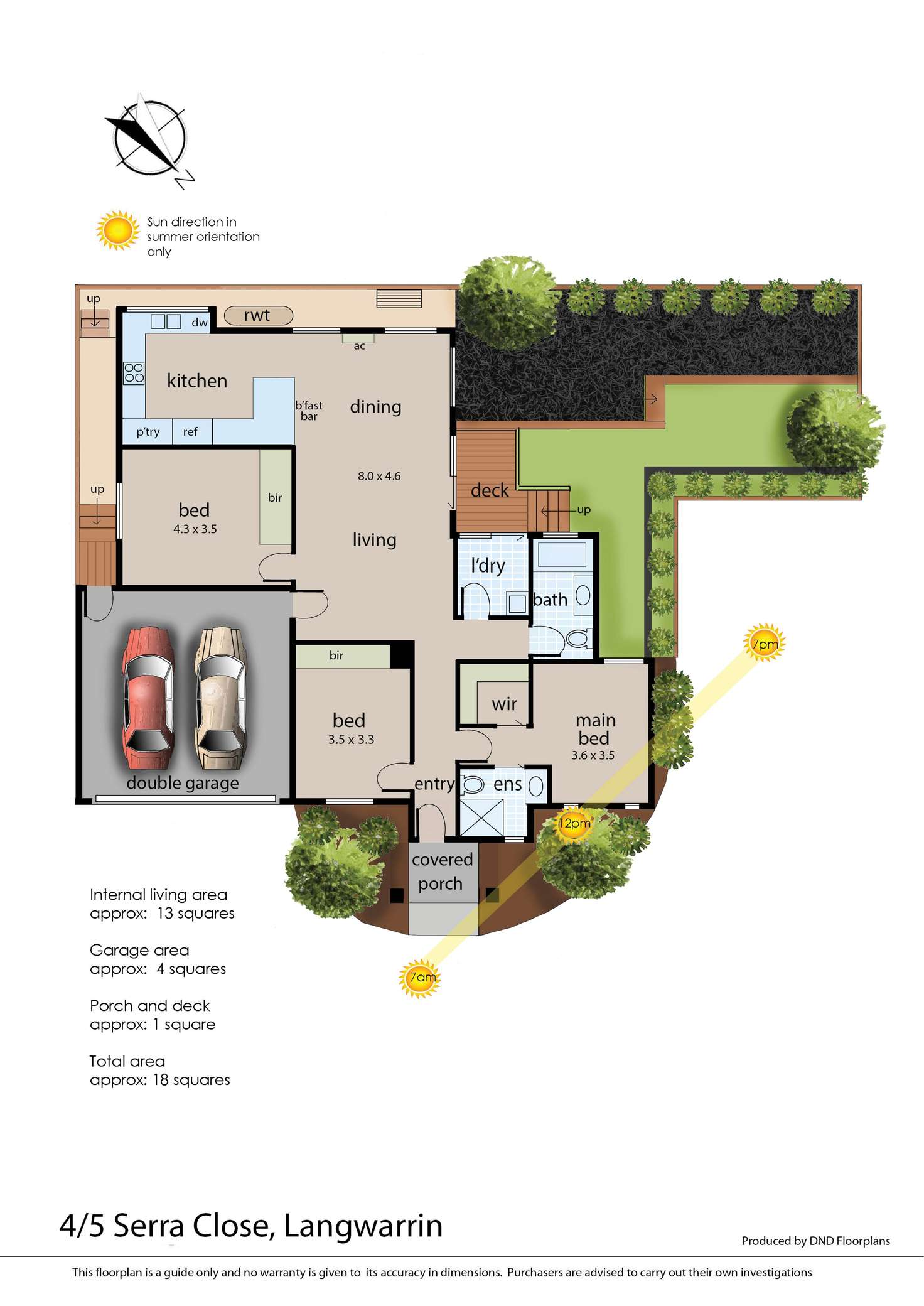 Floorplan of Homely townhouse listing, 4/5 Serra Close, Langwarrin VIC 3910