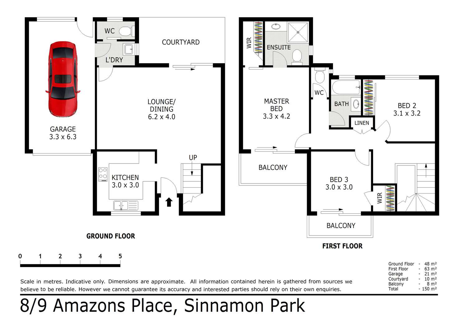 Floorplan of Homely unit listing, 8/9 Amazons Place, Sinnamon Park QLD 4073