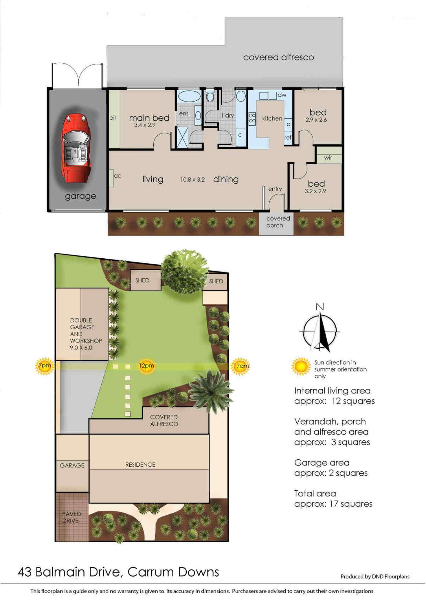 Floorplan of Homely house listing, 43 Balmain Drive, Carrum Downs VIC 3201