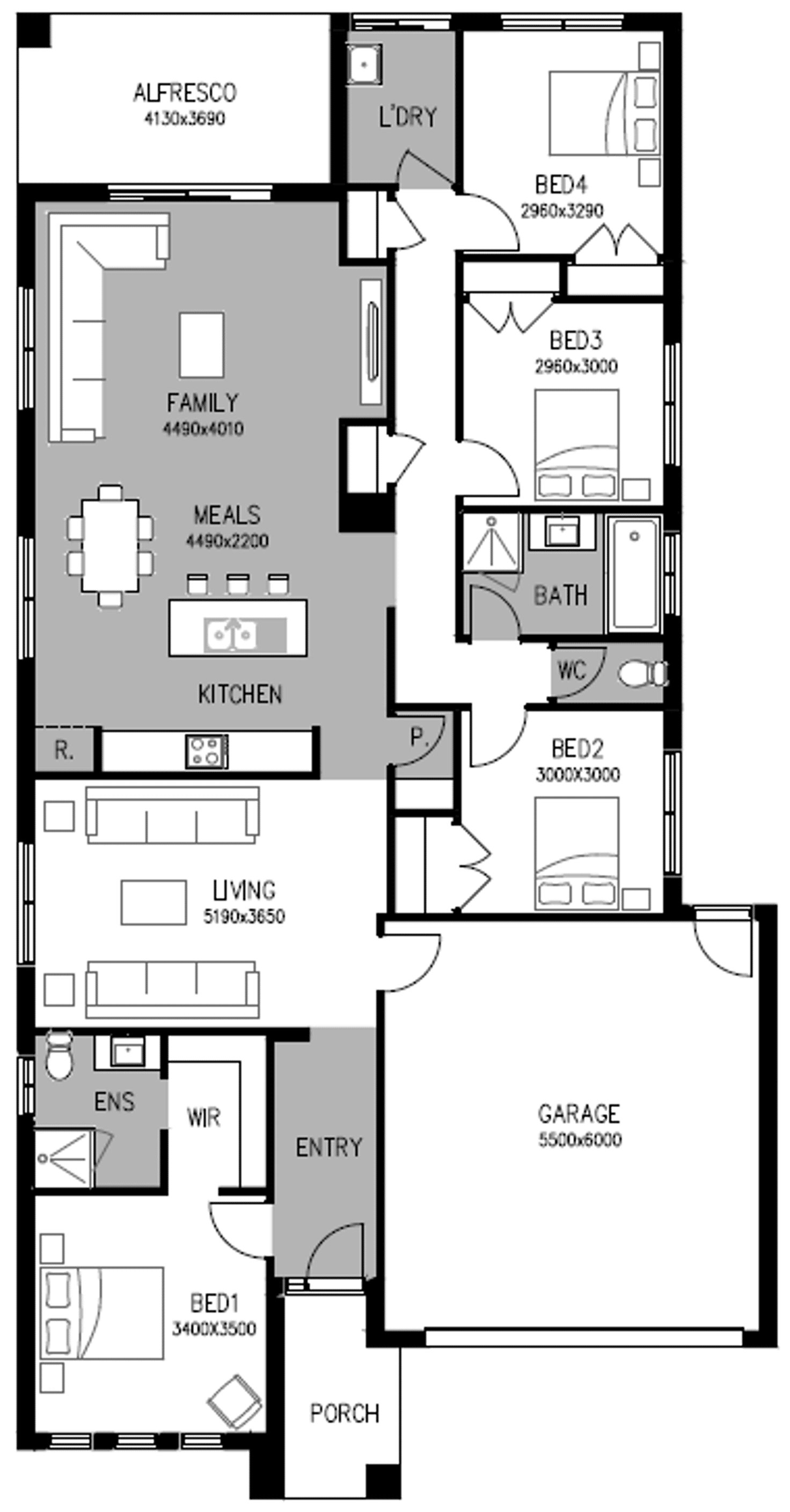 Floorplan of Homely house listing, 36 Witchetty Drive, Ocean Grove VIC 3226