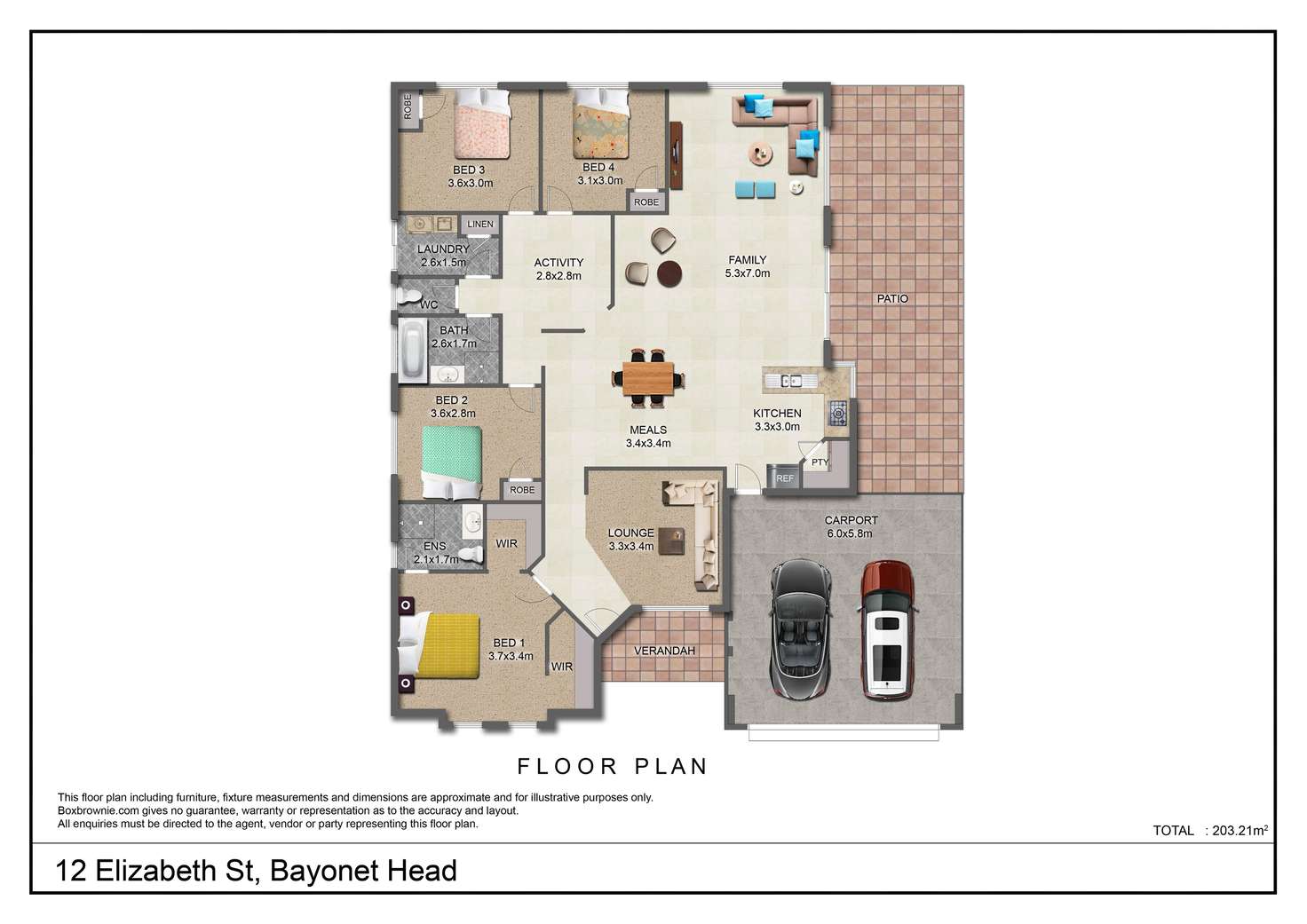 Floorplan of Homely house listing, 12 Elizabeth St, Bayonet Head WA 6330