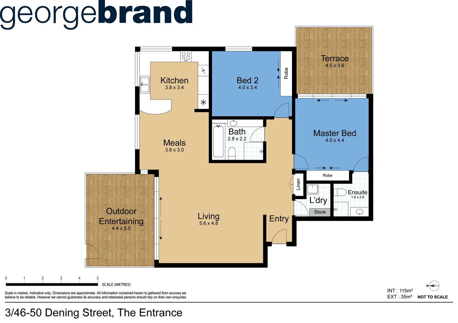 Floorplan of Homely apartment listing, 3/46-50 Dening Street, The Entrance NSW 2261