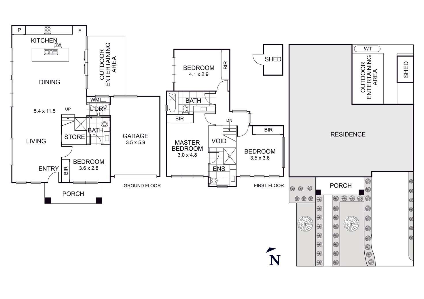 Floorplan of Homely townhouse listing, 1/70 King Street, Airport West VIC 3042