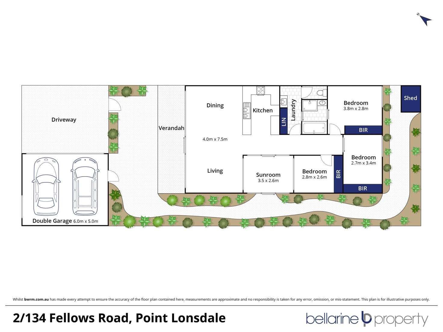 Floorplan of Homely unit listing, 2/134 Fellows Road, Point Lonsdale VIC 3225